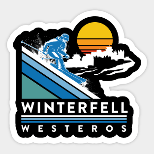 Skiing Vacation Sticker